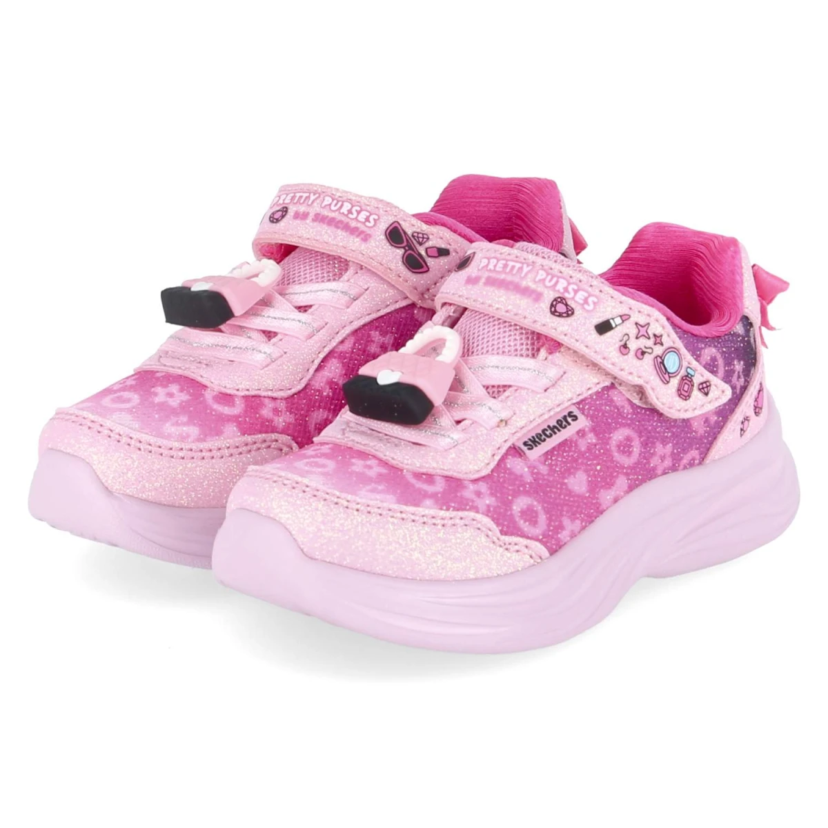 Skechers Sneaker POWER JAMS 2.0 - Gr. 25 - Rosa - Textil & Synthetik