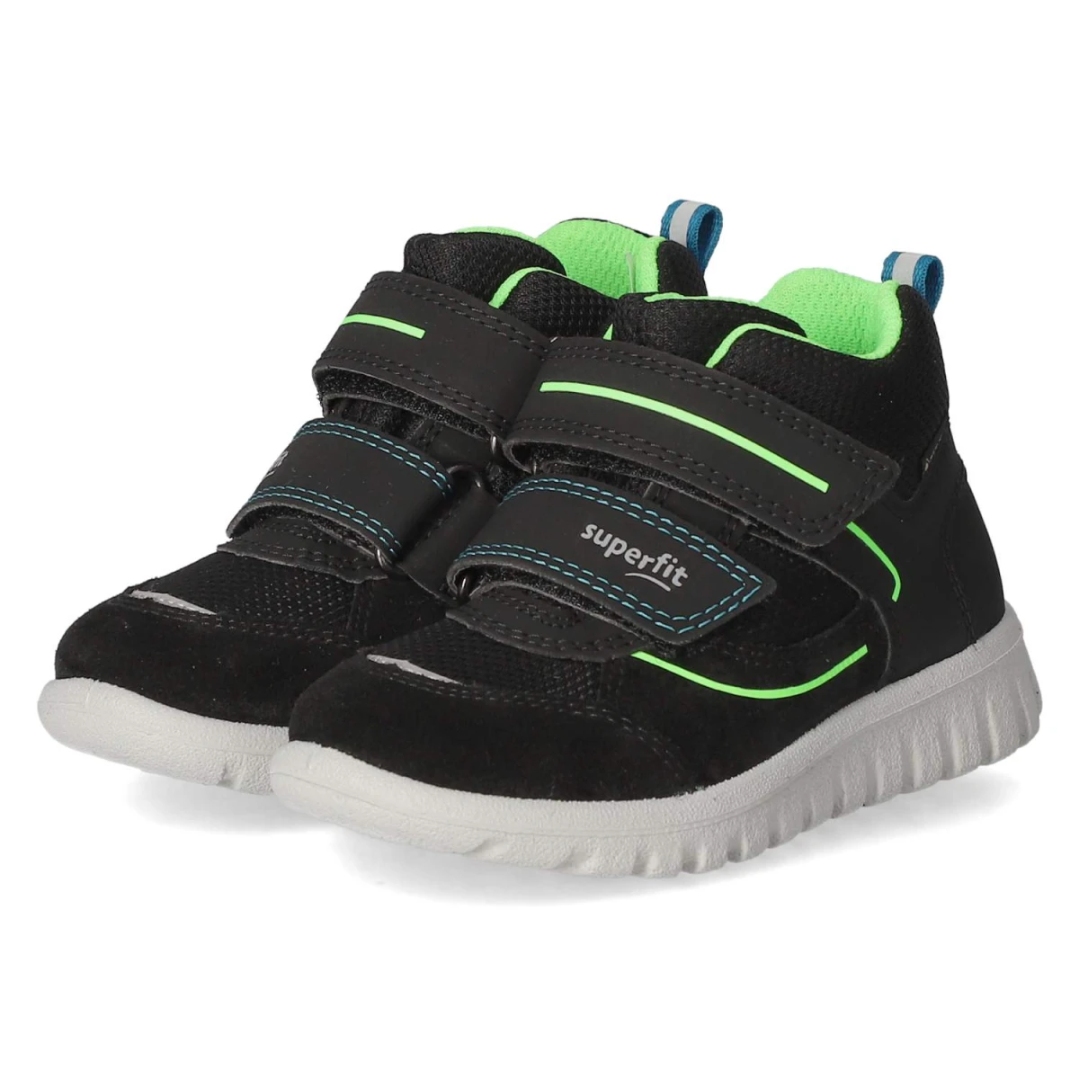 Superfit Halbschuhe SPORT7 MINI - Gr. 27 - Schwarz - Synthetik, Leder & Textil