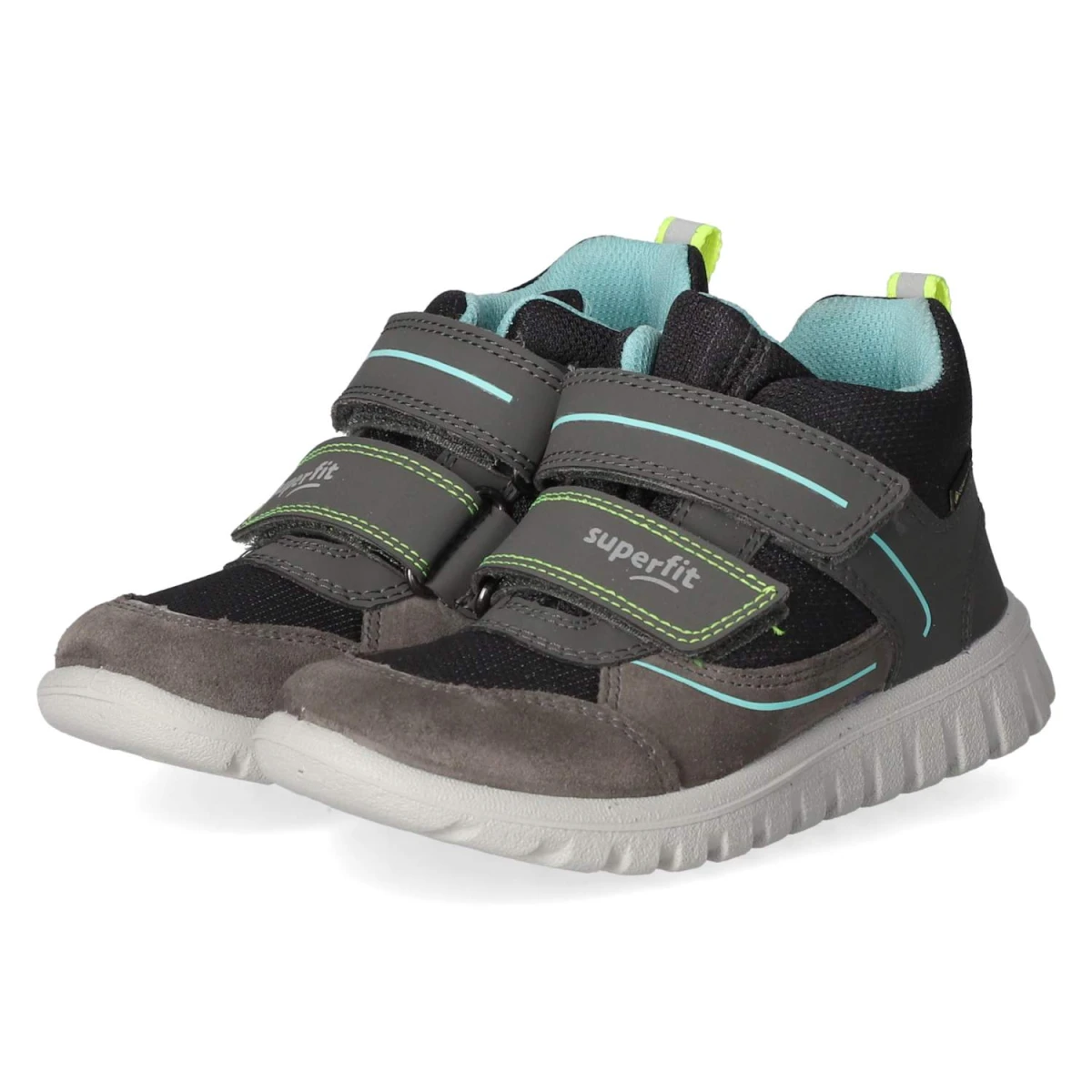 Superfit Klettschuh SPORT7 MINI - Gr. 32 - Grau - Synthetik, Leder & Textil