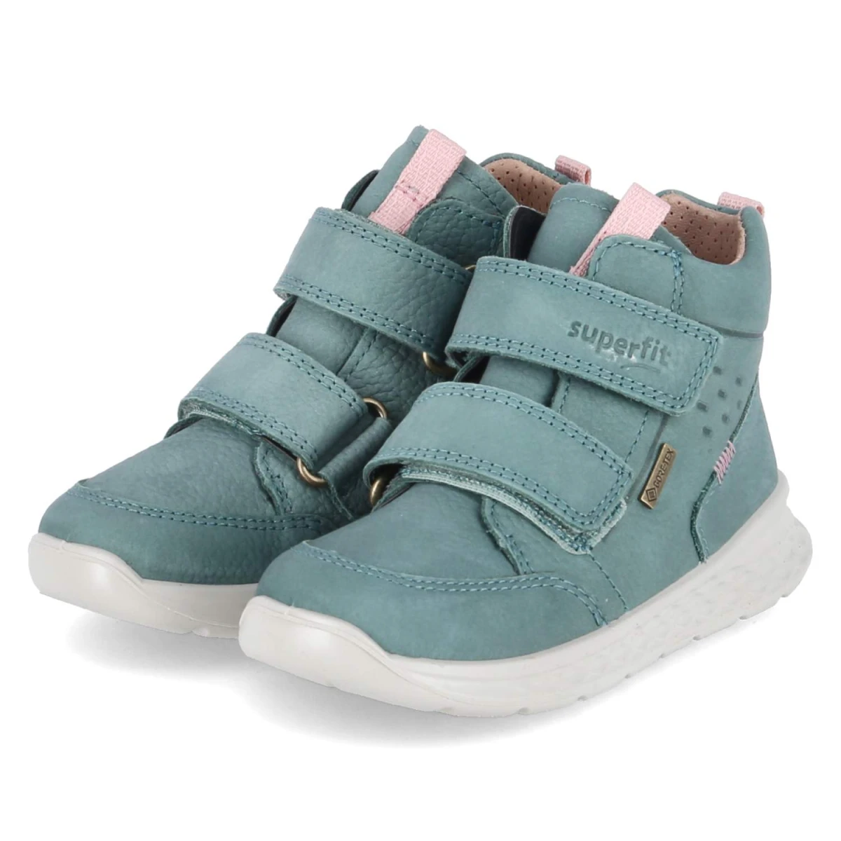 Superfit Stiefeletten BREEZE - Gr. 20 - Grün - Rauleder