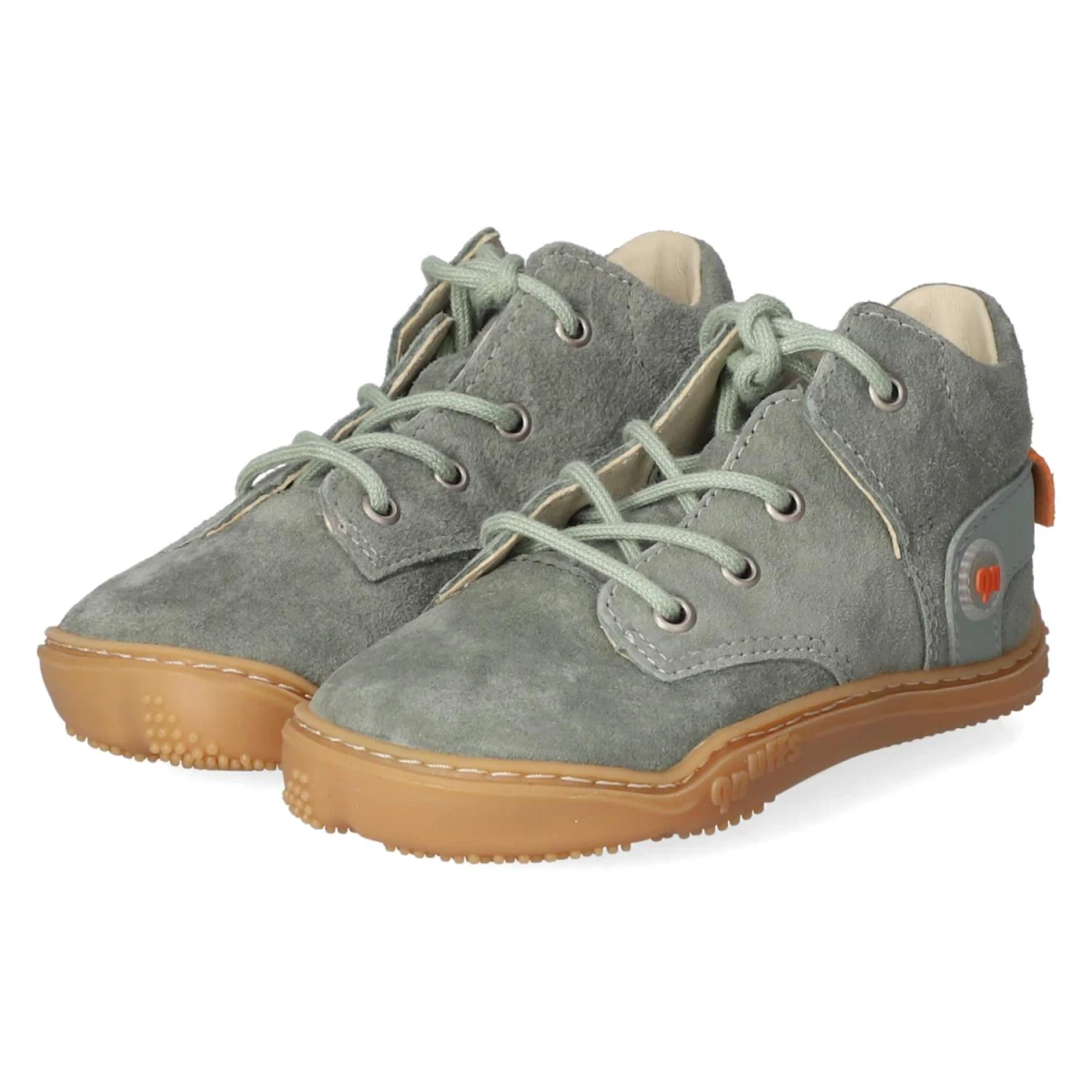 Qnuffs Barfußschuhe BIRKE - Gr. 26 - Grün - Rauleder