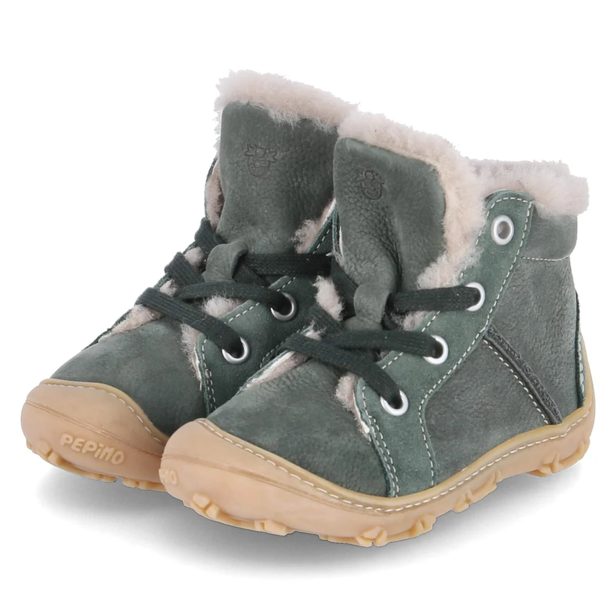 Pepino Stiefeletten ELIA - Gr. 21 - Grün - Rauleder
