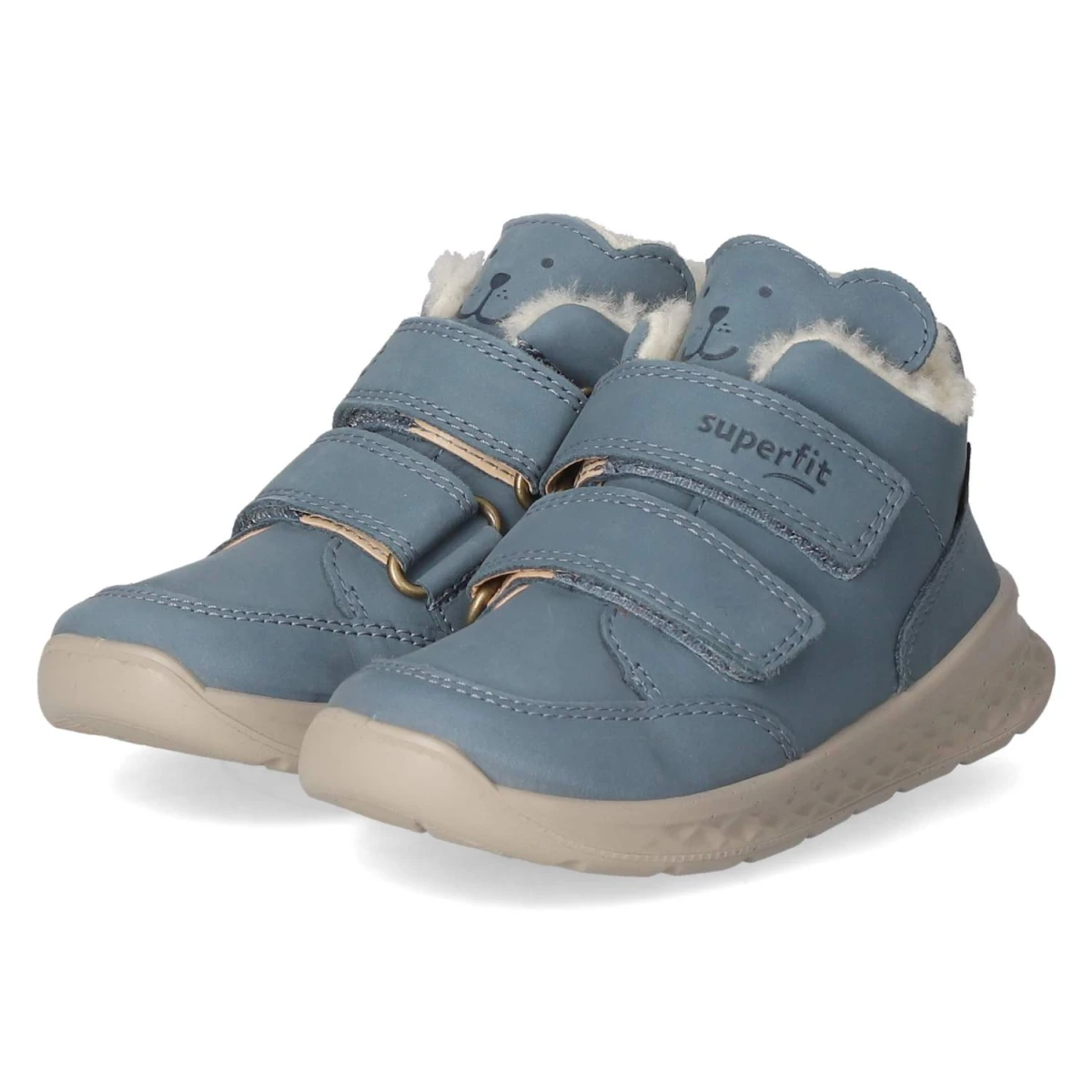 Superfit Stiefeletten BREEZE - Gr. 20 - Blau - Rauleder
