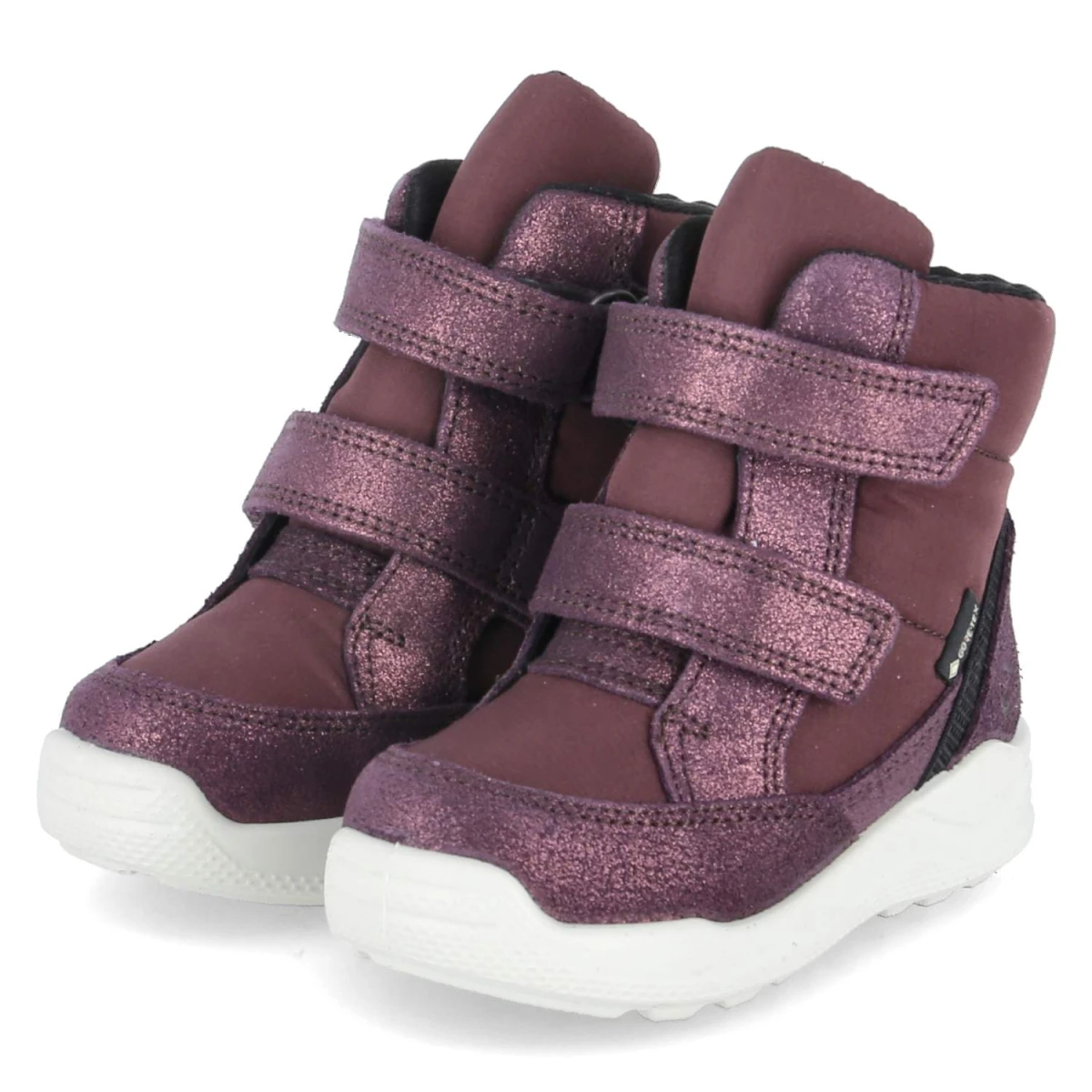 Ecco Stiefel Urban Mini - Gr. 21 - Lila - Leder & Textil