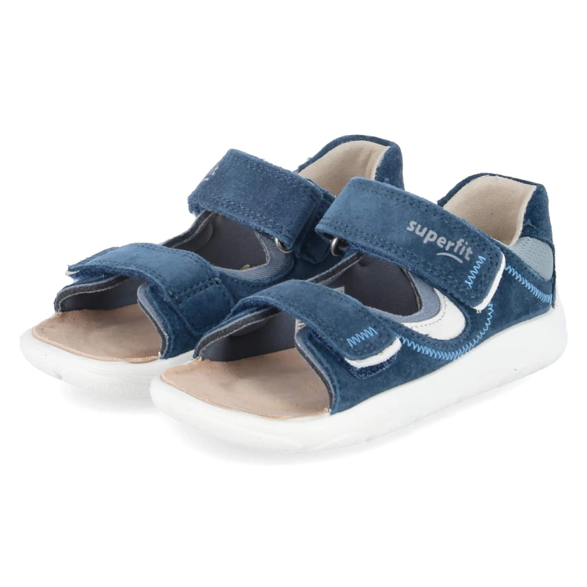 Superfit Sandalen NINO - Gr. 26 - Blau - Leder & Textil