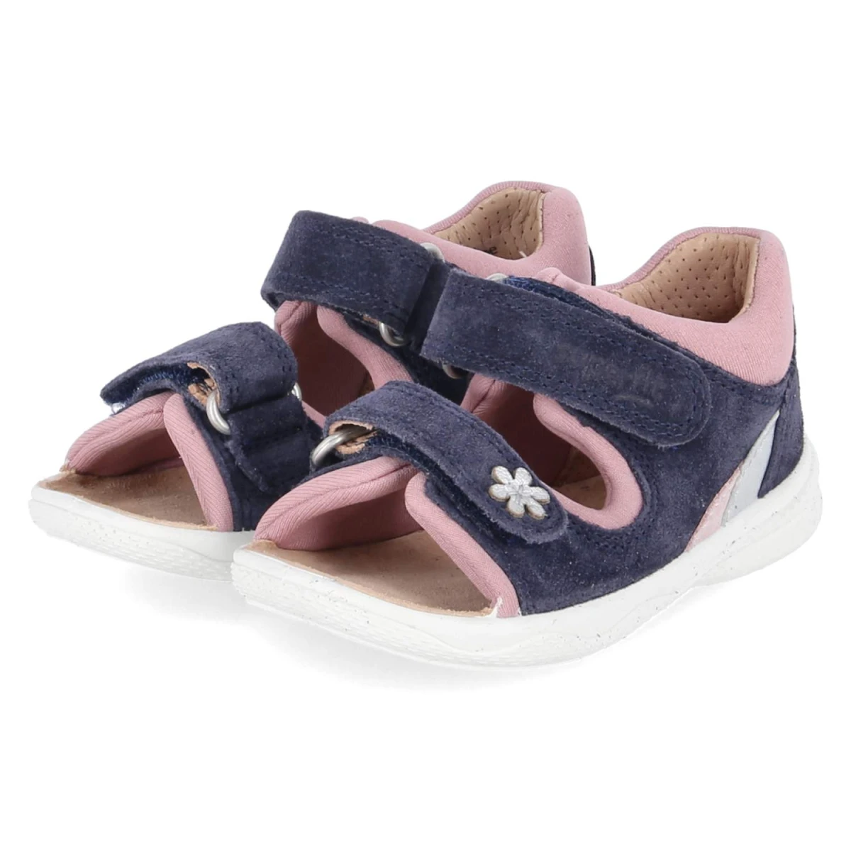 Superfit Sandalen POLLY - Gr. 21 - Blau - Leder & Textil