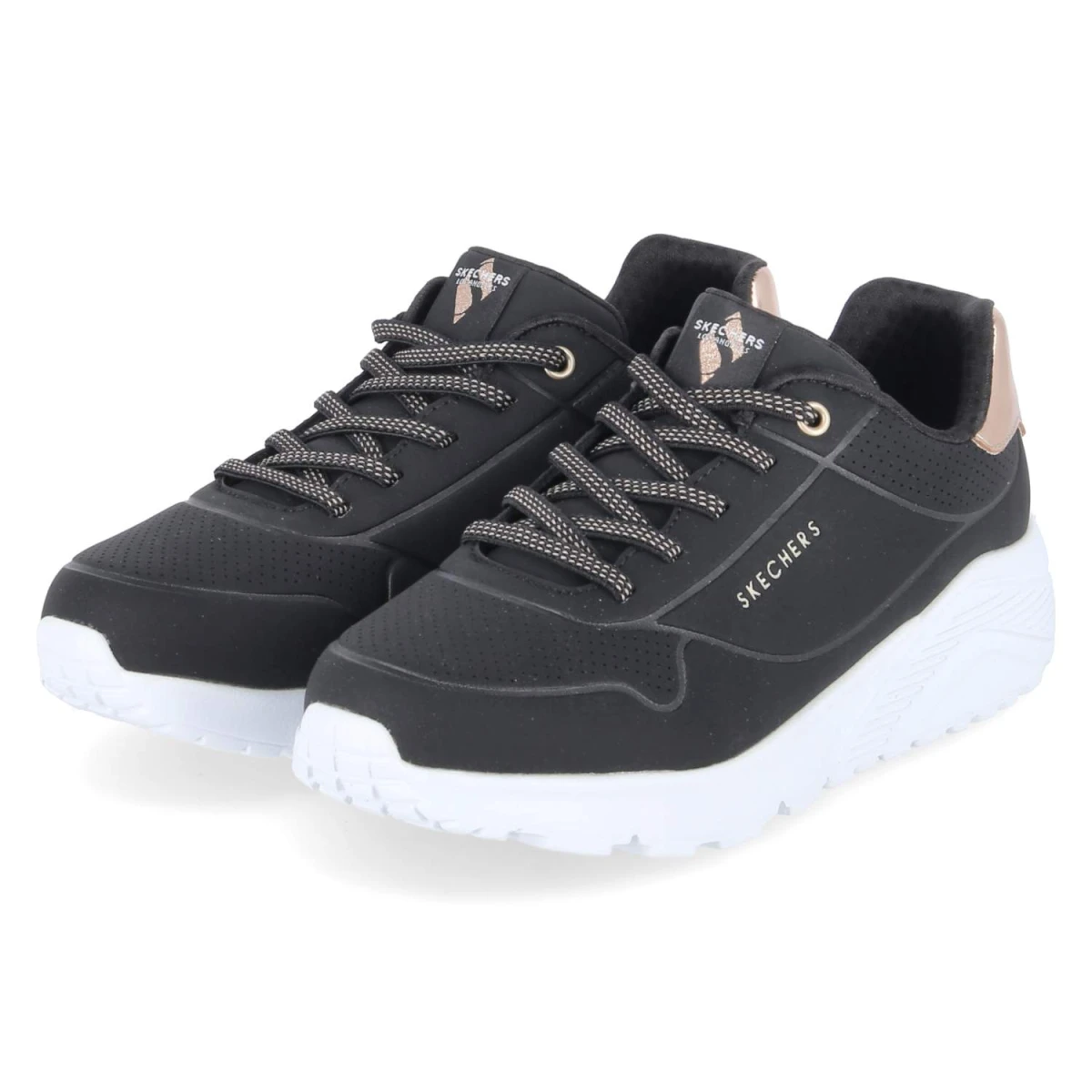 Skechers Sneaker UNO LITE METALLIC MODE - Gr. 31 - Schwarz - Synthetik