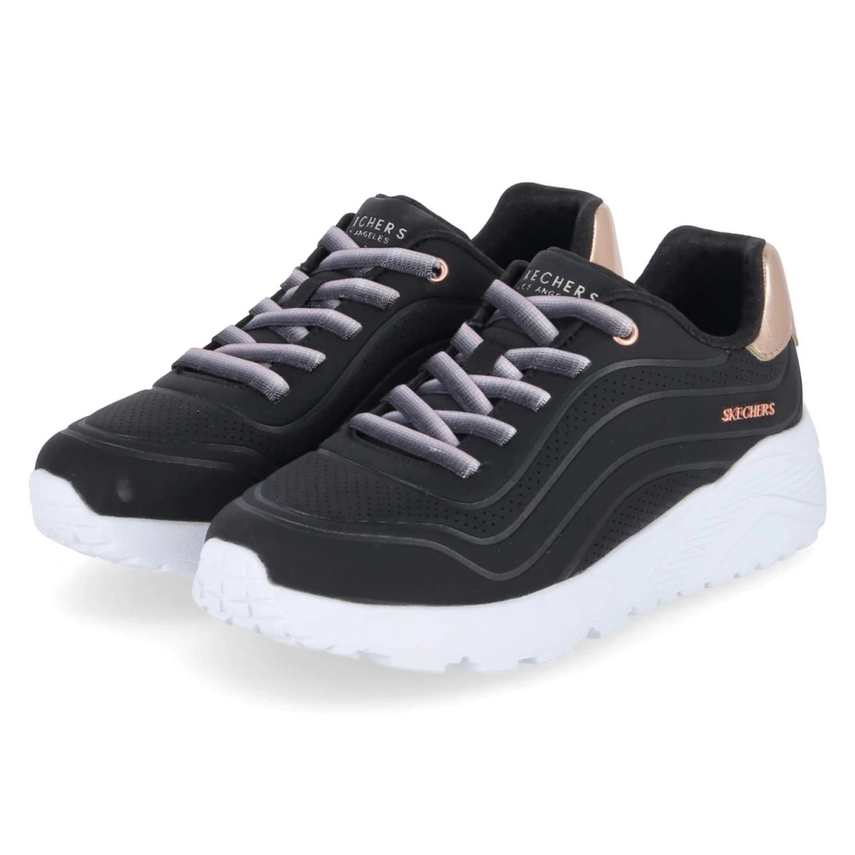 Skechers Sneaker UNO LITE OMBRE WAVE - Gr. 29 - Schwarz - Synthetik