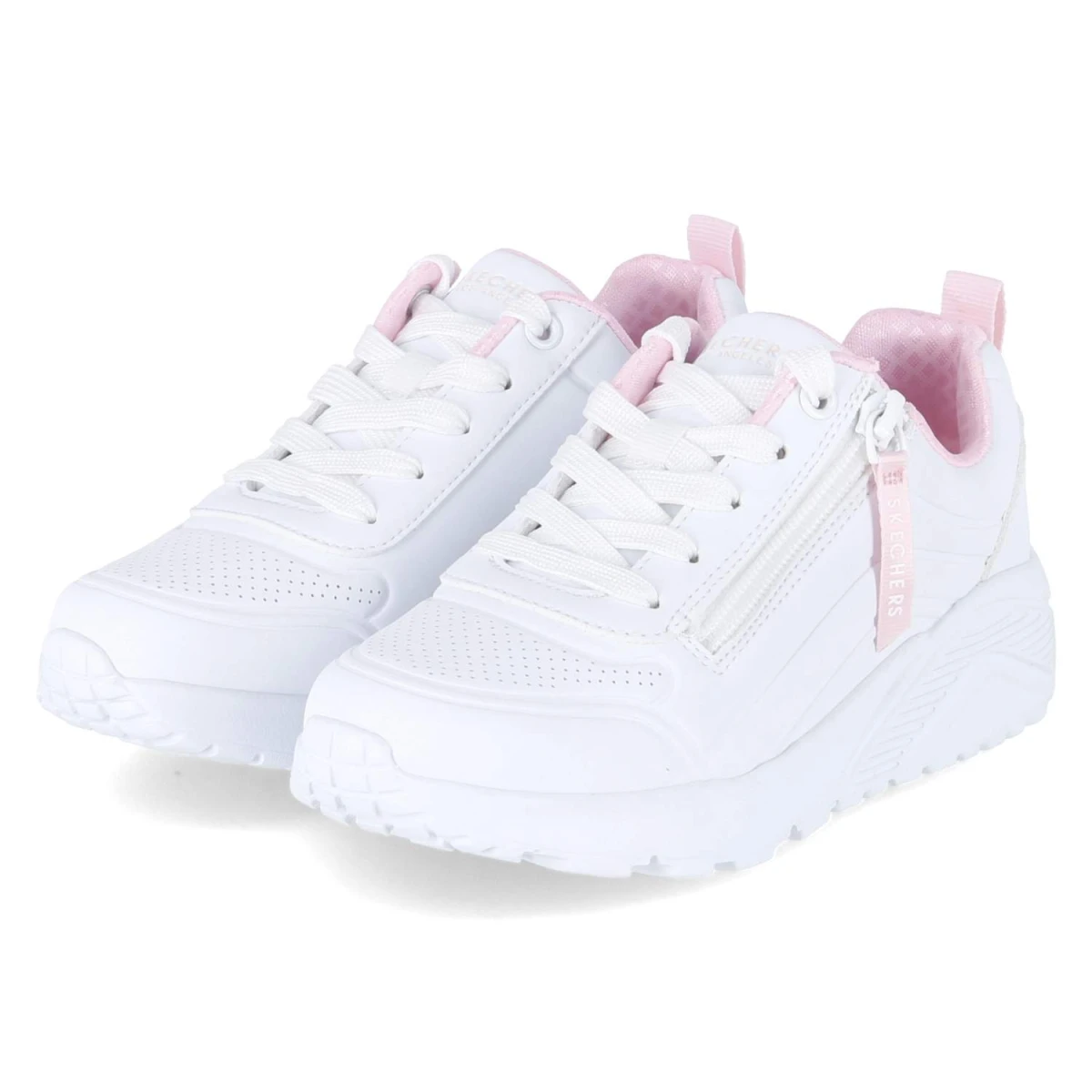 Skechers Sneaker UNO LITE - EASY ZIP - Gr. 30 - Weiß - Synthetik