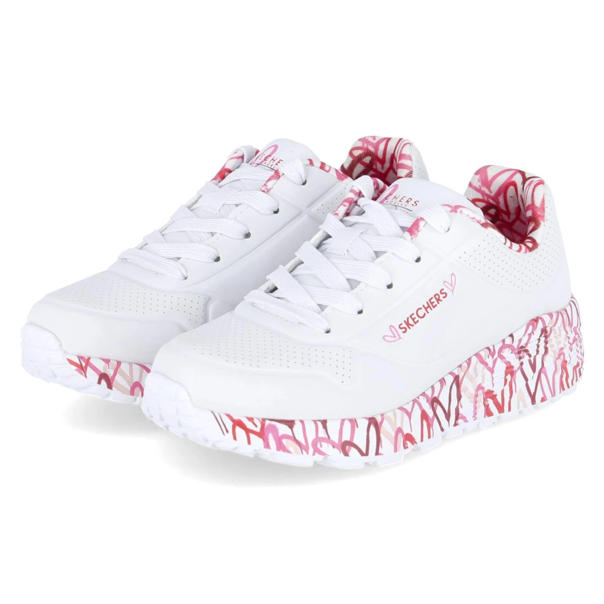 Skechers Low Sneaker LOVELY LUV - Gr. 32 - Weiß - Synthetik