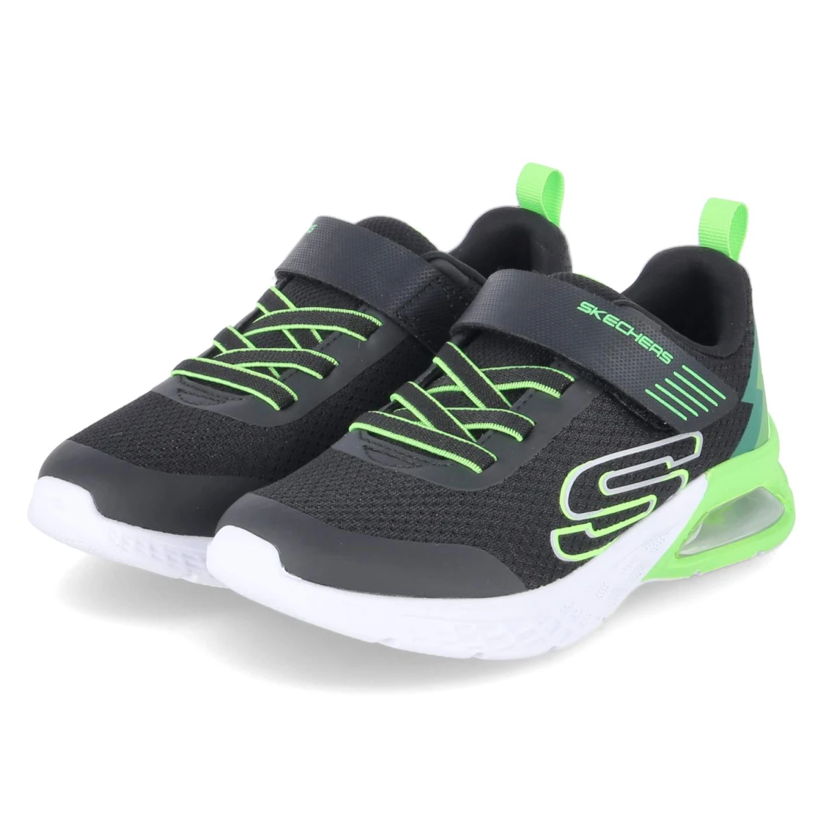 Skechers Sneaker MICROSPEC MAX II - Gr. 31 - Schwarz - Textil & Synthetik