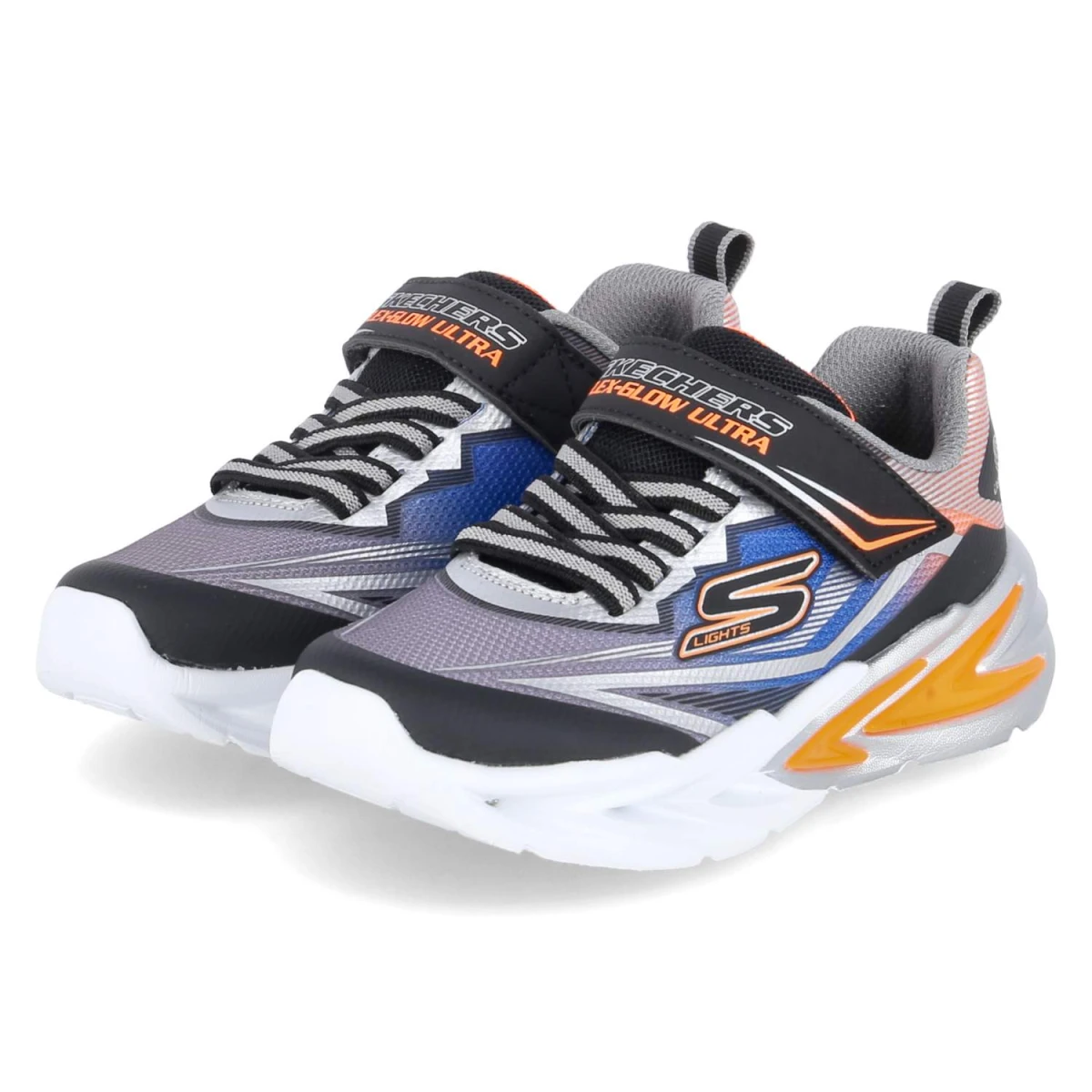 Skechers Low Sneaker FLEX GLOW ULTRA - Gr. 30 - Grau - Textil & Synthetik