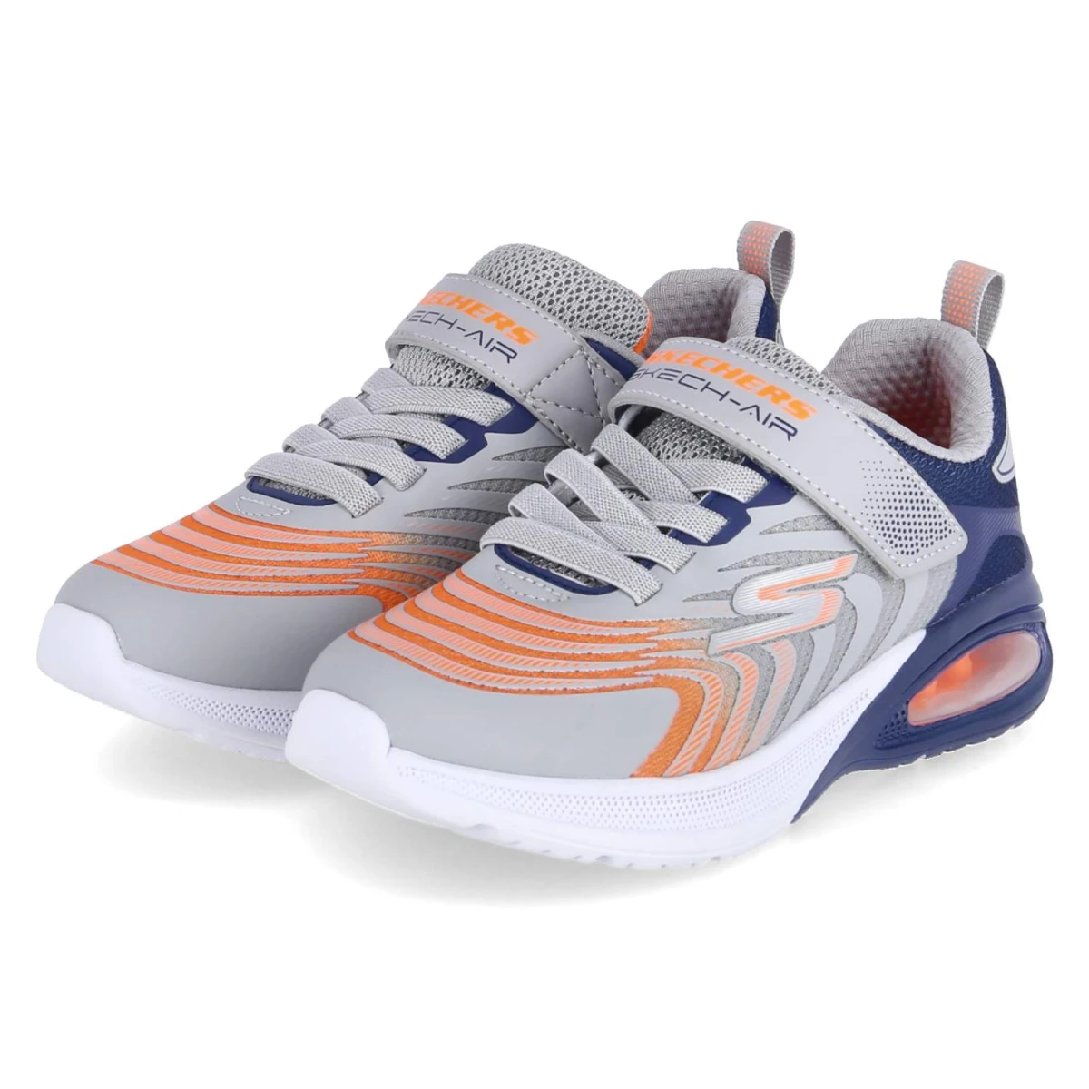 Skechers Low Sneaker VORTIVOX - Gr. 34 - Grau - Textil & Synthetik