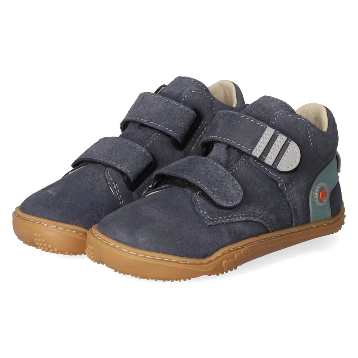 Qnuffs Barfußschuhe BUCHE - Gr. 30 - Blau - Rauleder