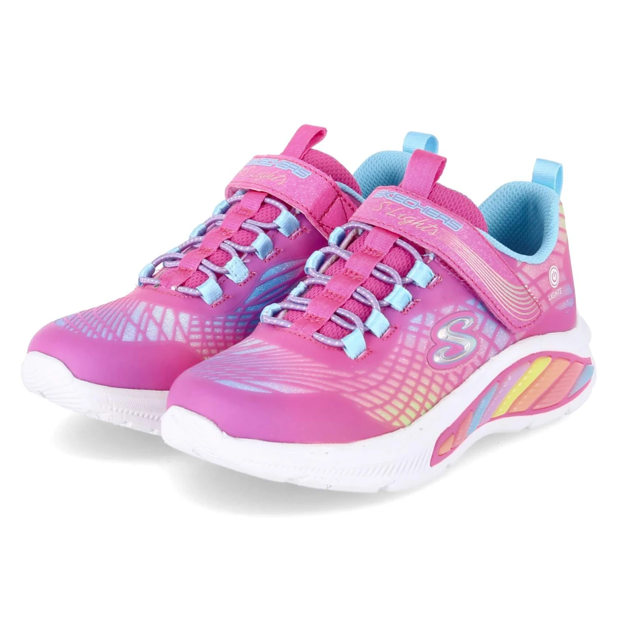 Skechers Sneaker RAINBOW CRUISERS - Gr. 35 - Pink - Textil & Synthetik