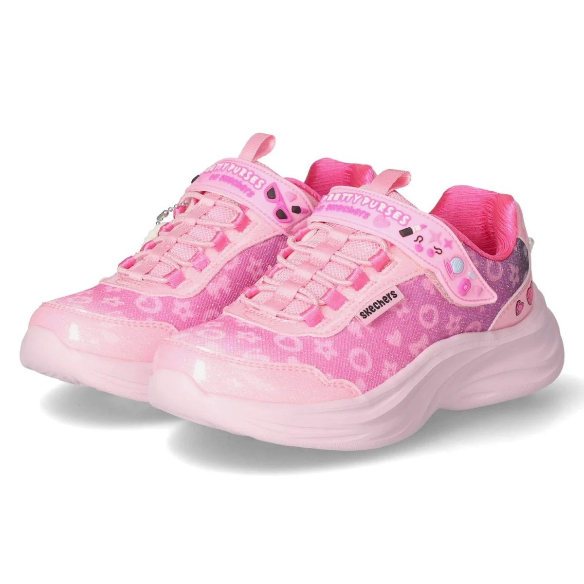 Skechers Low Sneaker POWER JAM 2.0 - Gr. 29 - Pink - Textil & Synthetik