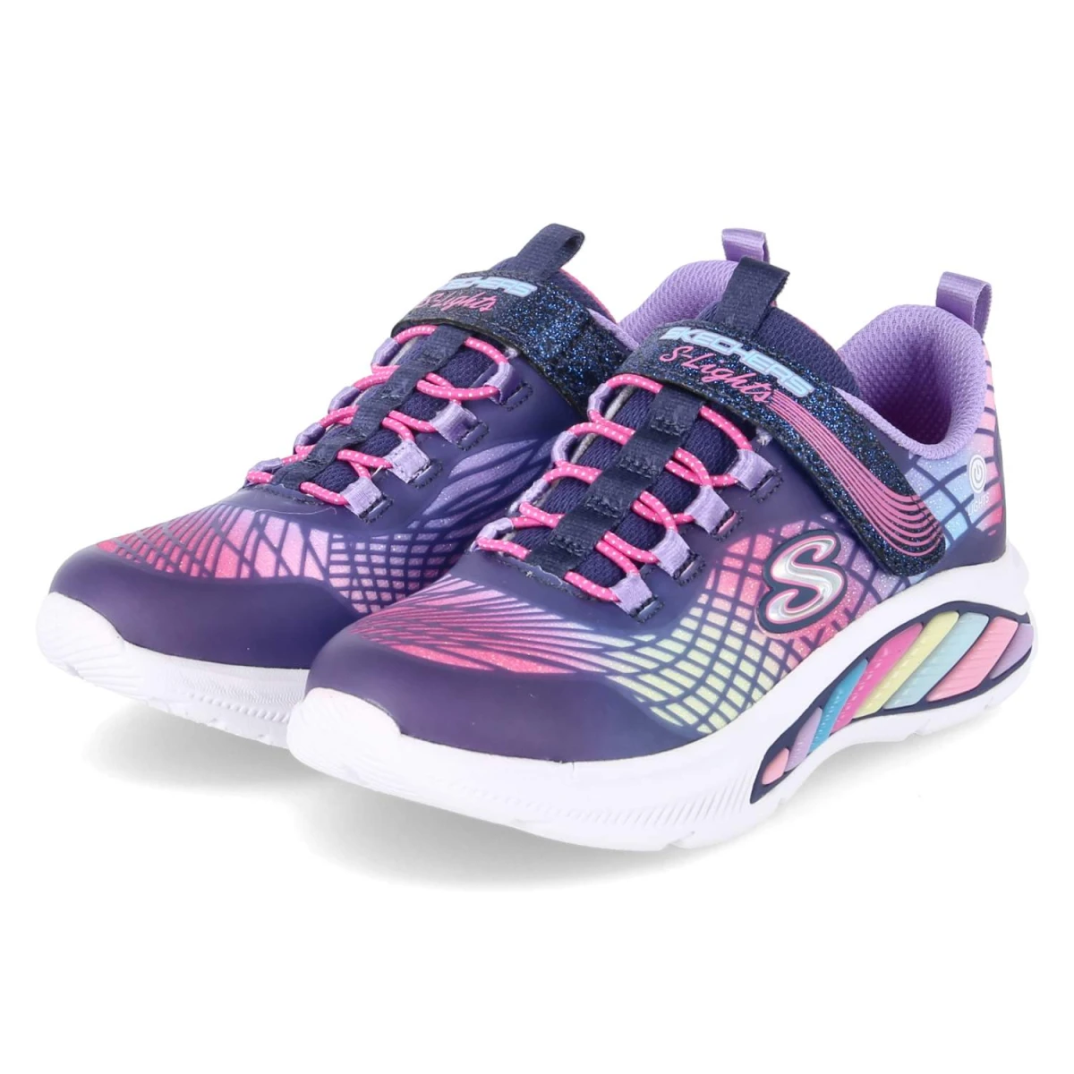 Skechers Low Sneaker RAINBOW CRUISERS - Gr. 28 - Lila - Textil & Synthetik