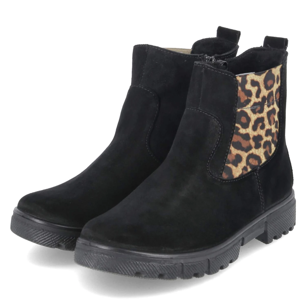 Ricosta Stiefeletten RAJA - Gr. 33 - Schwarz - Rauleder