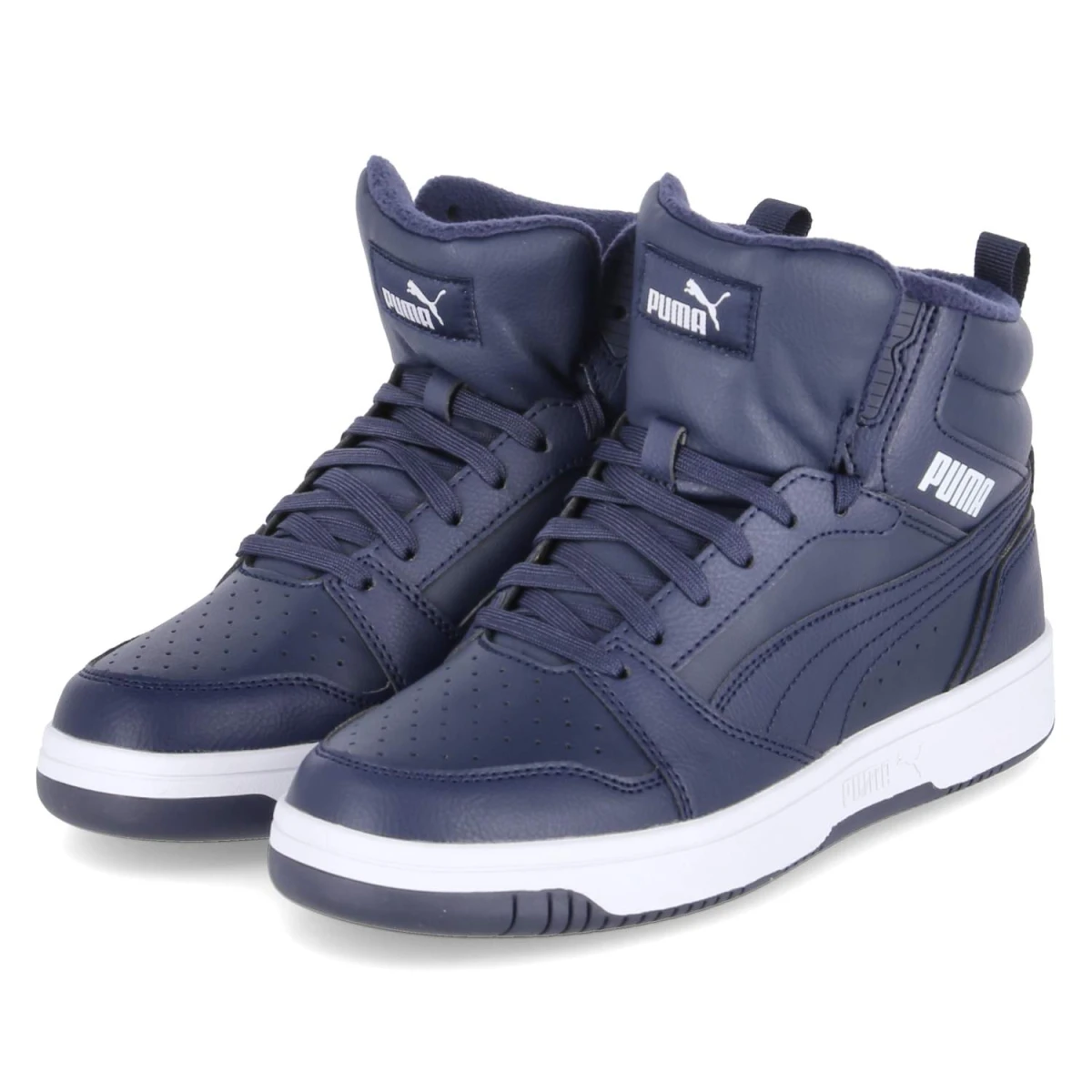 Puma High Sneaker REBOUND V6 WTR JR - Gr. 38 - Blau - Synthetik