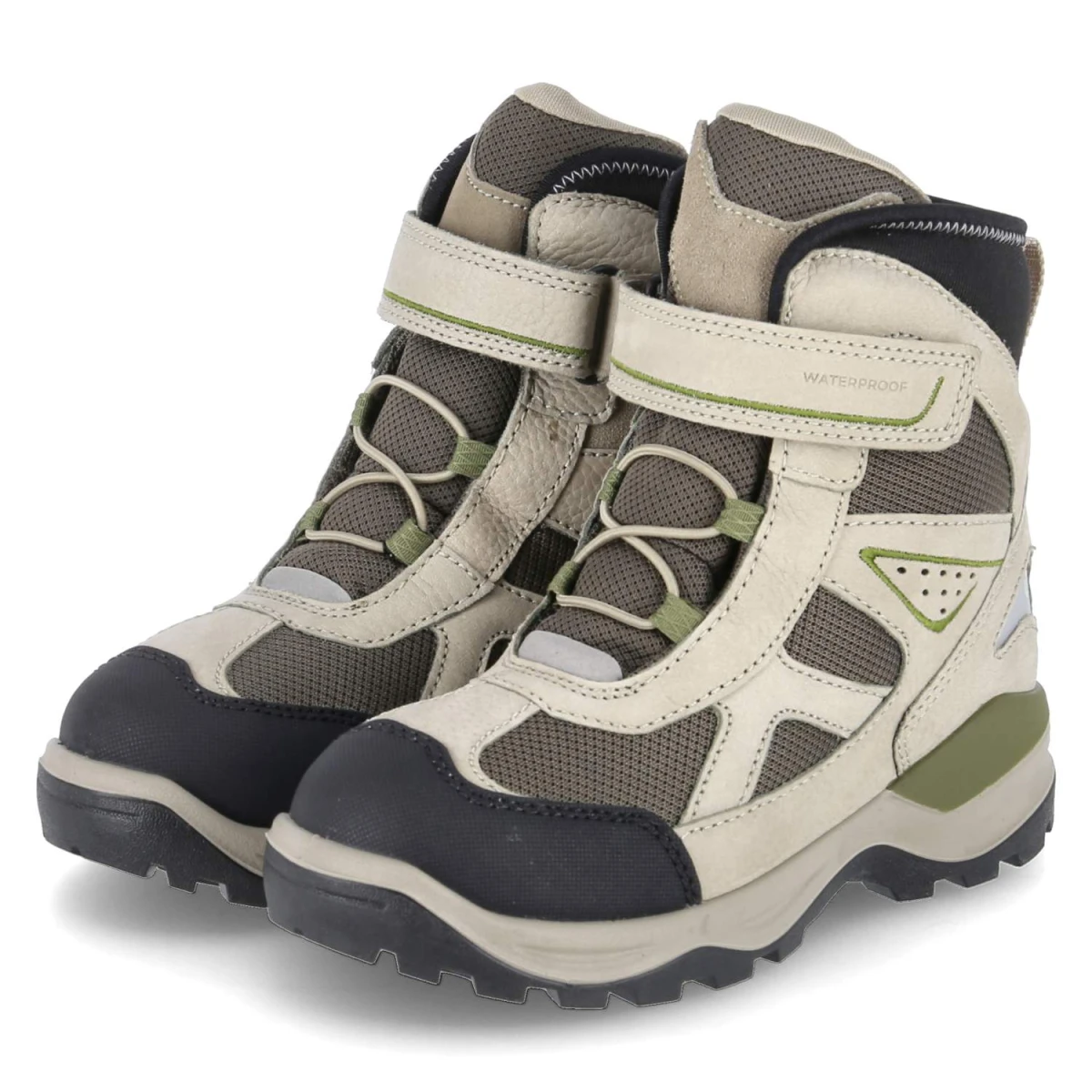 Ecco Stiefel  SNOW MOUNTAIN - Gr. 35 - Grün - Leder und Synthetik
