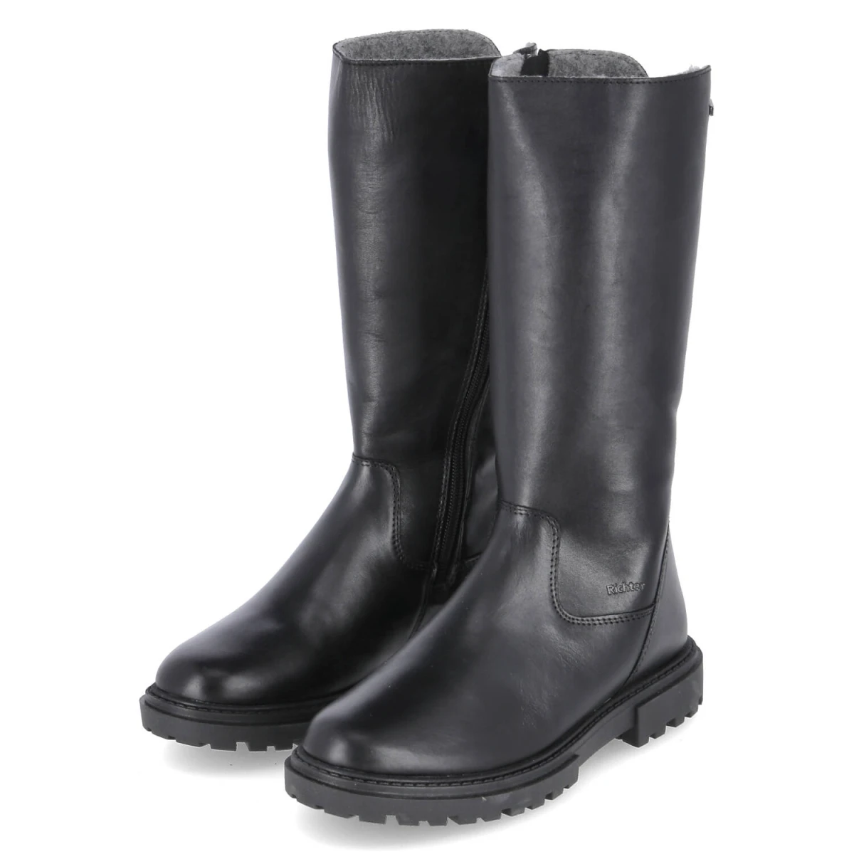 Richter Winterstiefel - Gr. 39 - Schwarz - Glattleder