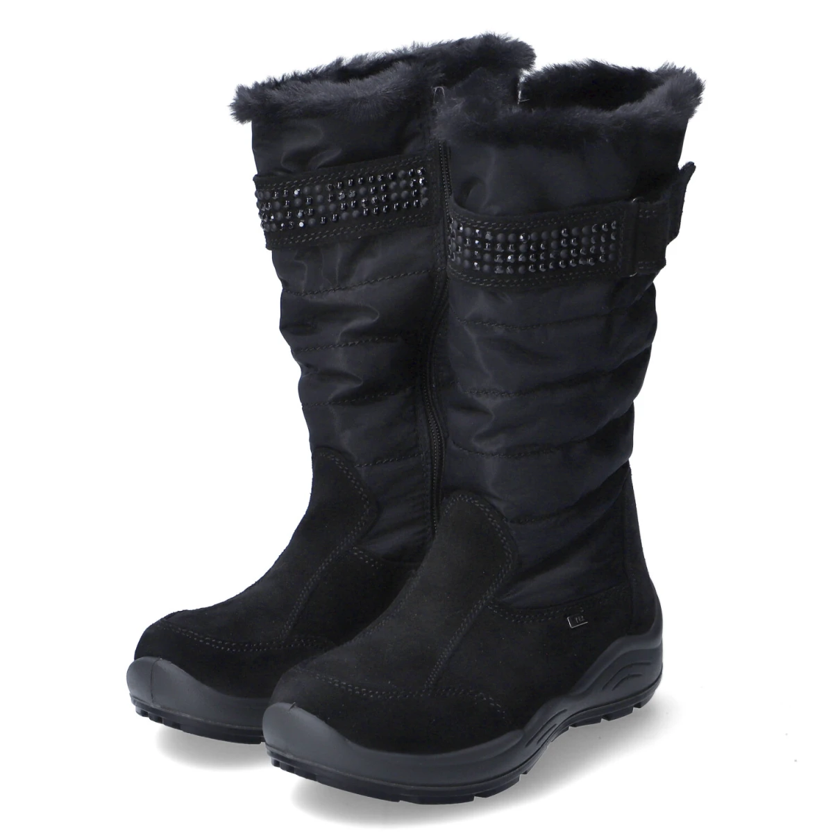 Imac Winterstiefel - Gr. 30 - Schwarz - Leder & Textil