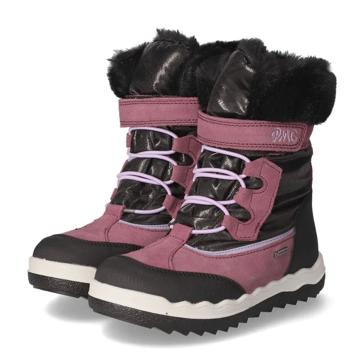 Primigi Winterstiefel - Gr. 33 - Schwarz - Leder & Textil