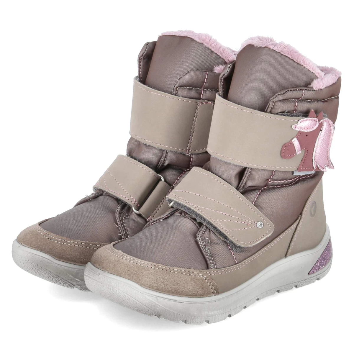 Ricosta Winterstiefel GAREI - Gr. 28 - Taupe - Textil & Synthetik