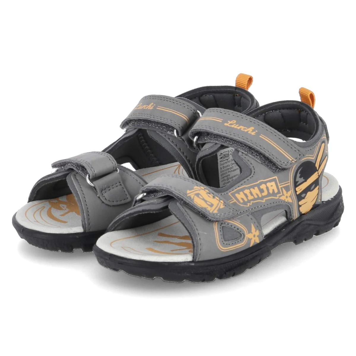 Lurchi Sandalen KINJA - Gr. 28 - Grau - Textil & Synthetik