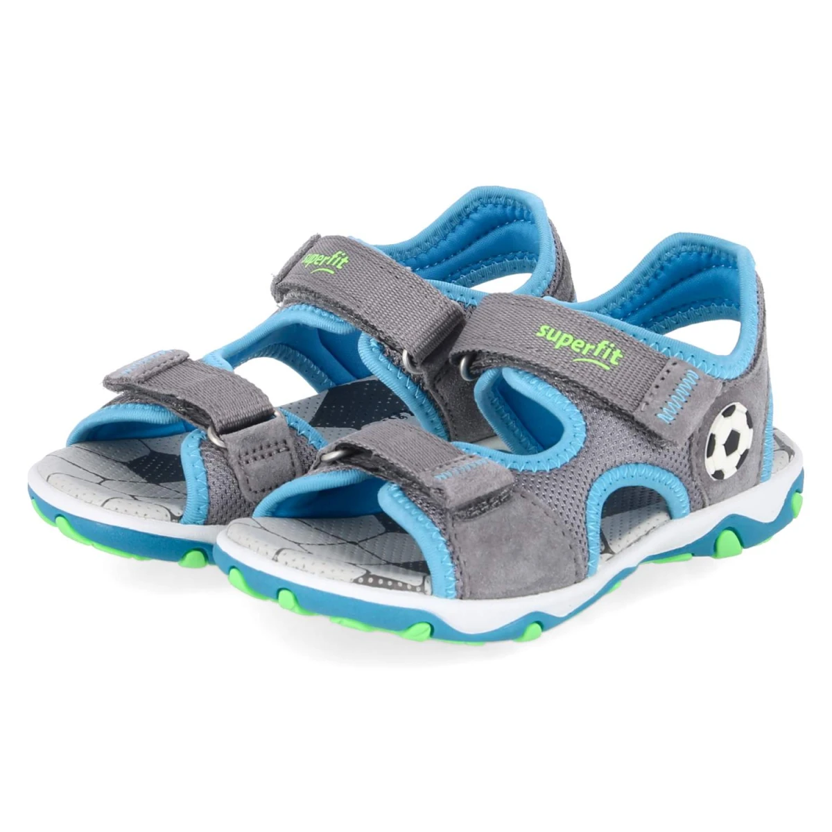 Superfit Sandalen MIKE 3.0 - Gr. 28 - Grau - Leder & Textil