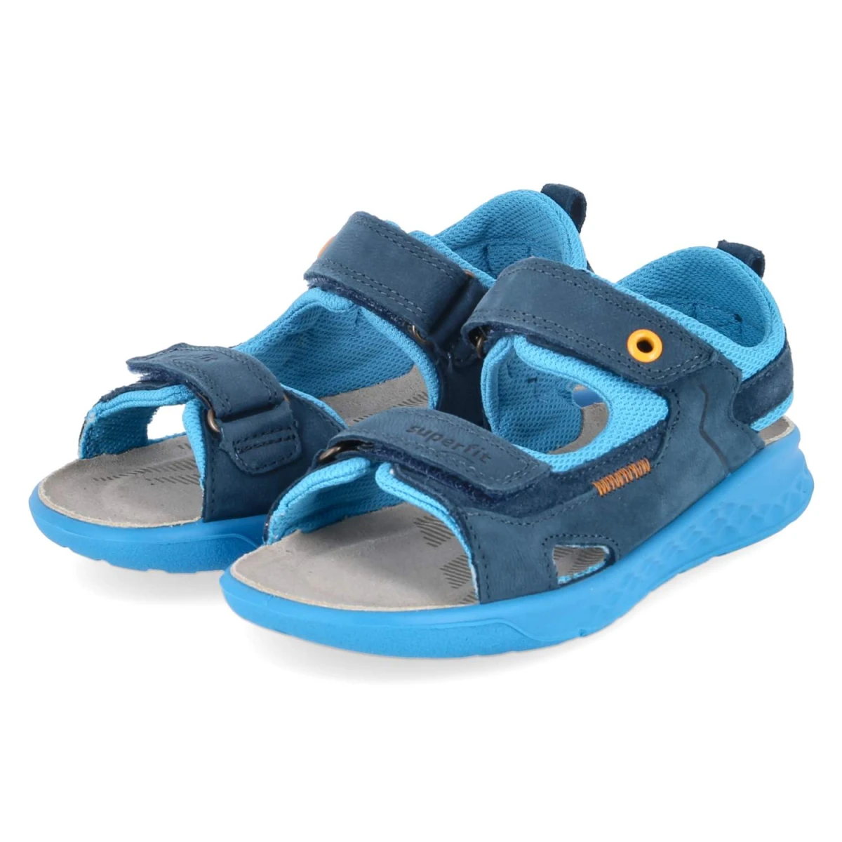 Superfit Sandalen LAGOON MIDI - Gr. 32 - Blau - Leder & Textil