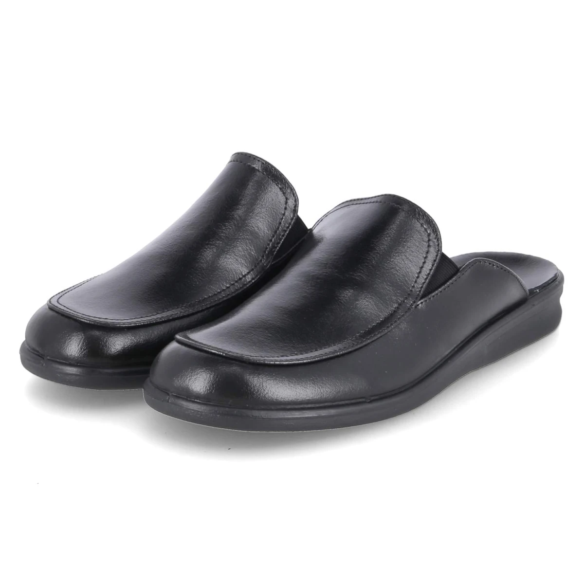 Josef Seibel Hausschuhe BELFORT 20 - Gr. 40 - Schwarz - Glattleder