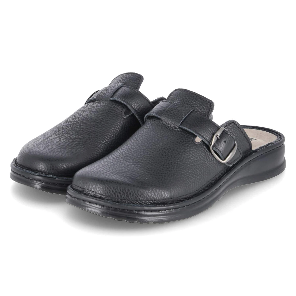 Kaerlek Hausschuhe WALTER - Gr. 40 - Schwarz - Glattleder