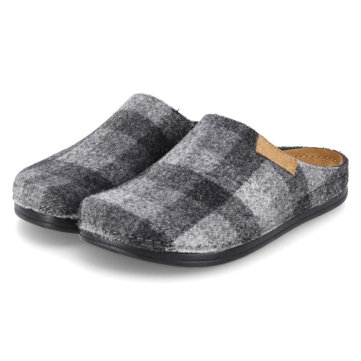 Kaerlek Hausschuhe LUKA - Gr. 46 - Grau - Textil