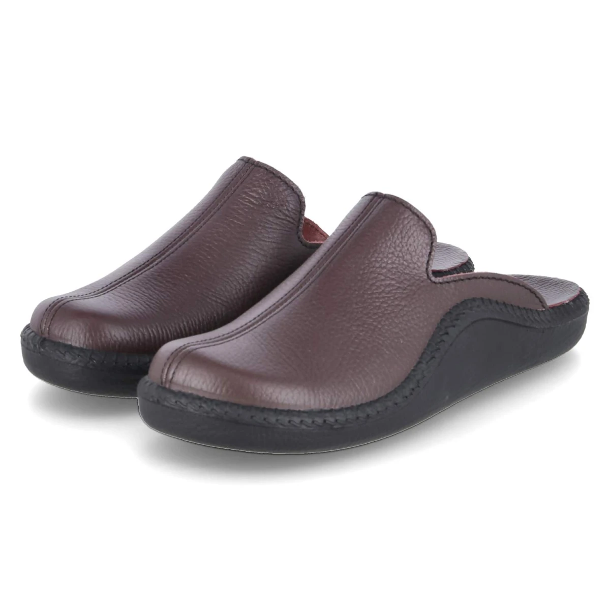 Josef Seibel Hausschuhe MONACO 202 G - Gr. 41 - Braun - Glattleder