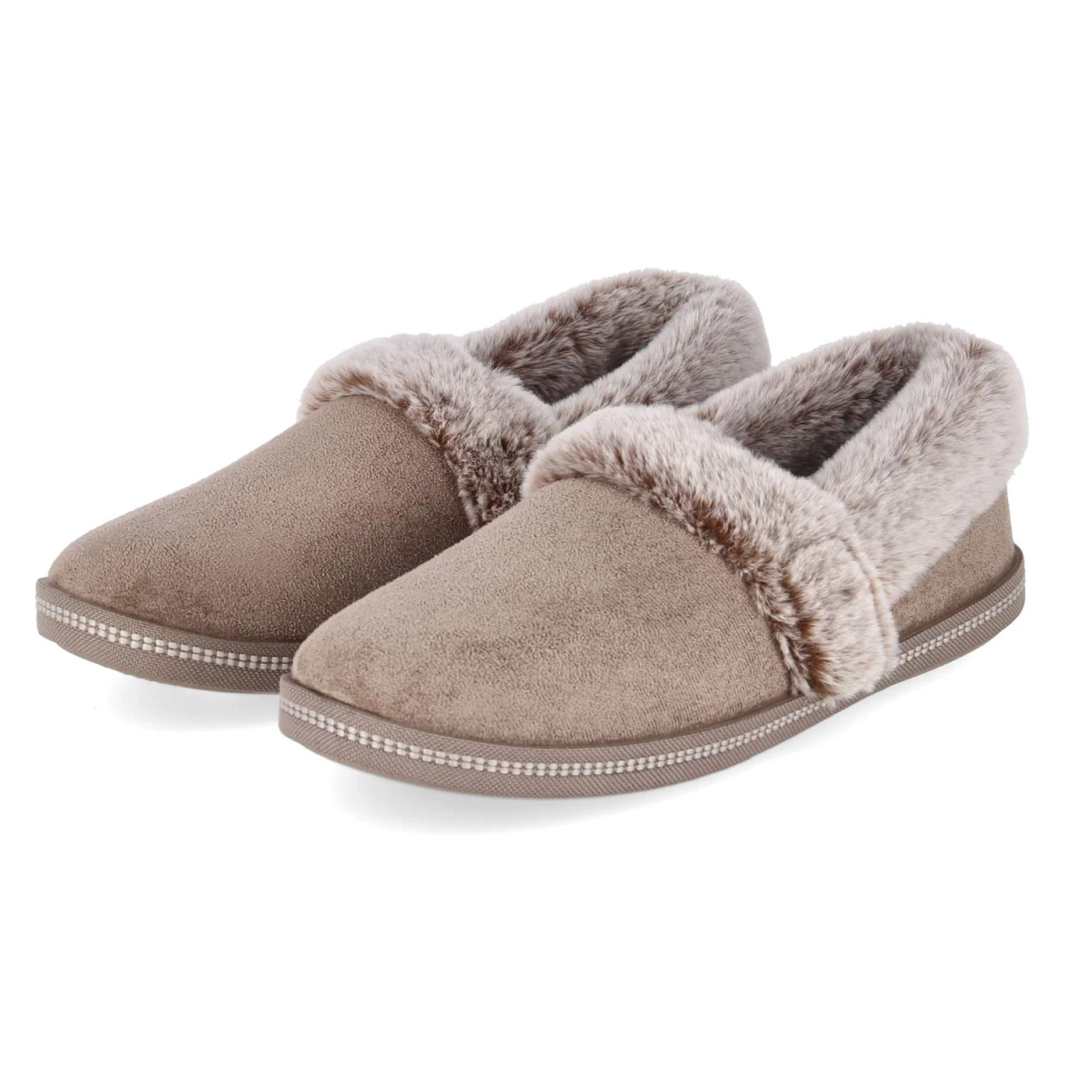 Skechers Hausschuhe COZY CAMPFIRE TEAM TOASTY - Gr. 36 - Beige - Textil