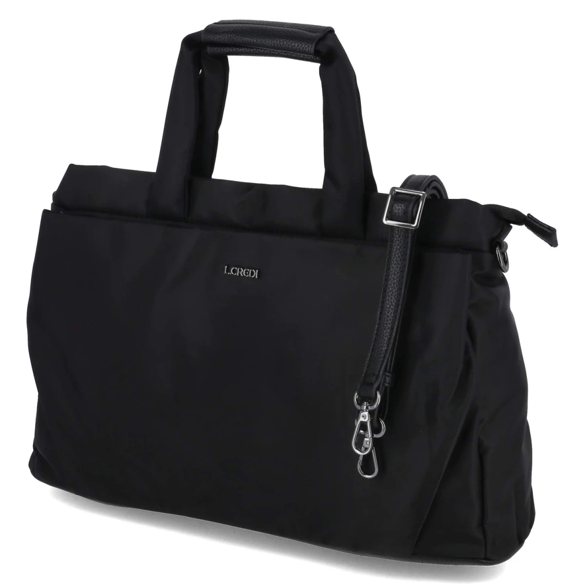 L.Credi Handtasche SAVITA - Gr. - Schwarz - Textil & Synthetik