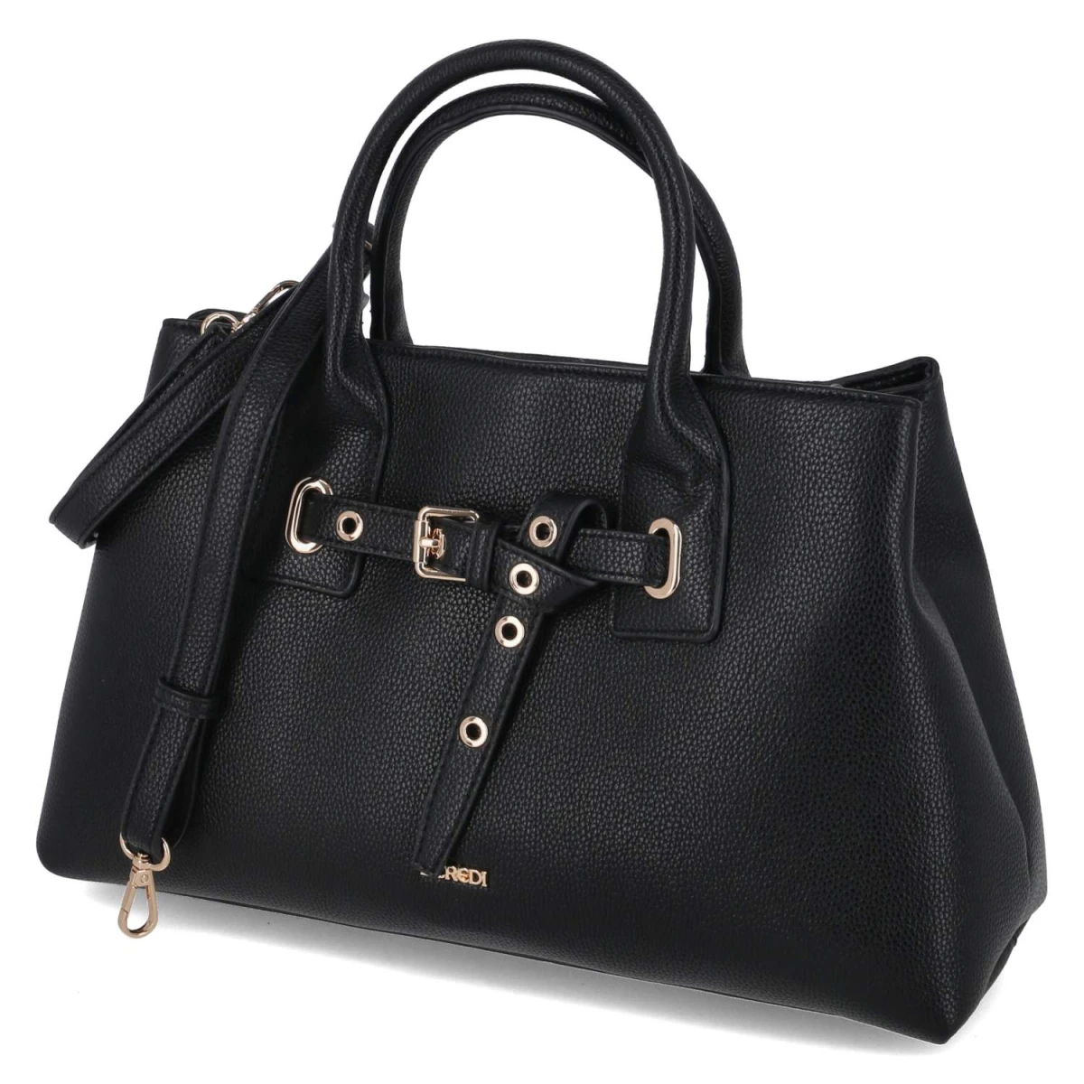 L.Credi Handtasche SADETTE - Gr. - Schwarz - Synthetik