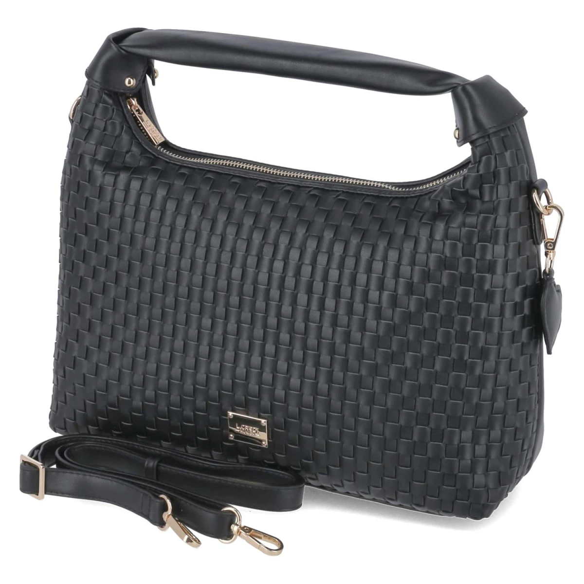 L.Credi Hobo Bag RADKA - Gr.  - Schwarz - Synthetik