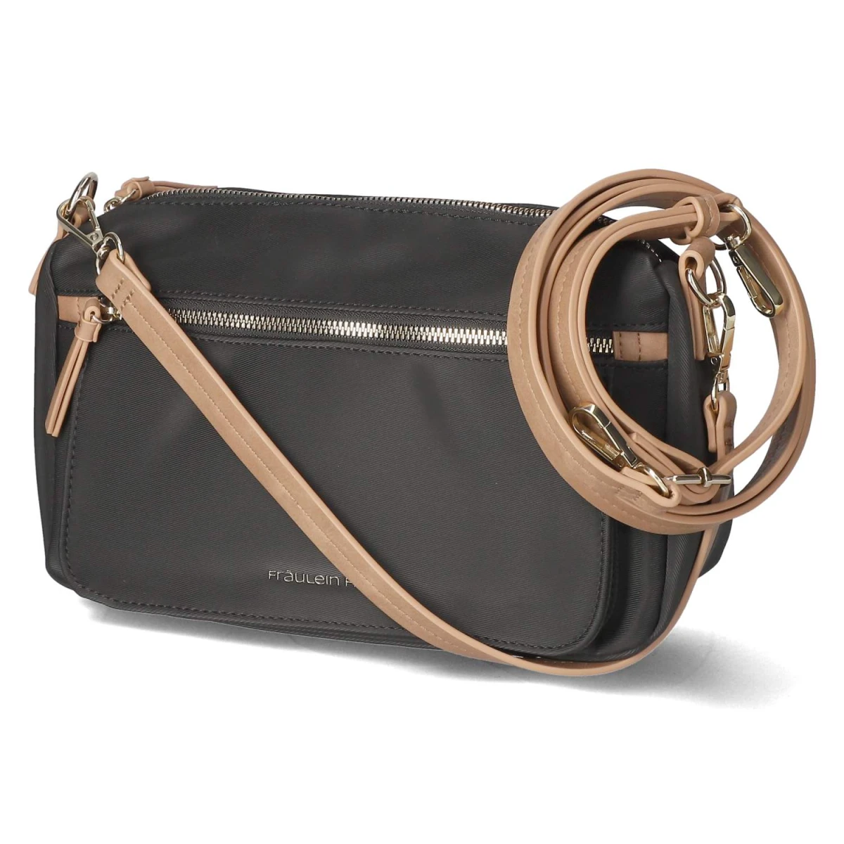 Fräulein Frida Handtasche - Gr.  - Schwarz - Textil & Synthetik