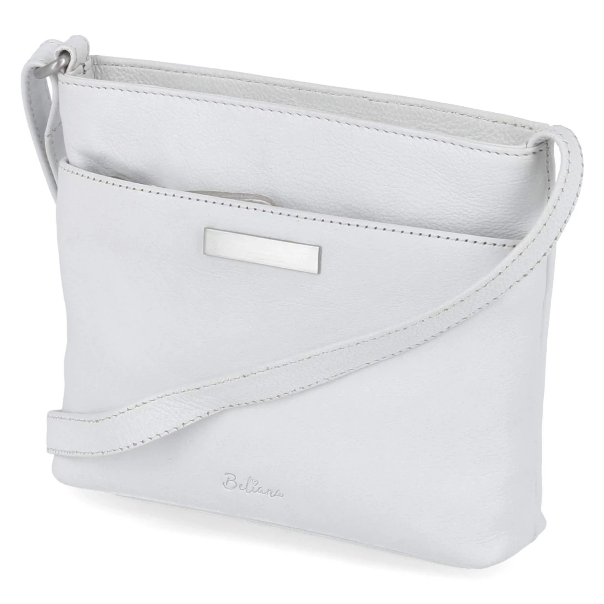 Beliana Umhängetasche - Gr.  - Weiß - Glattleder