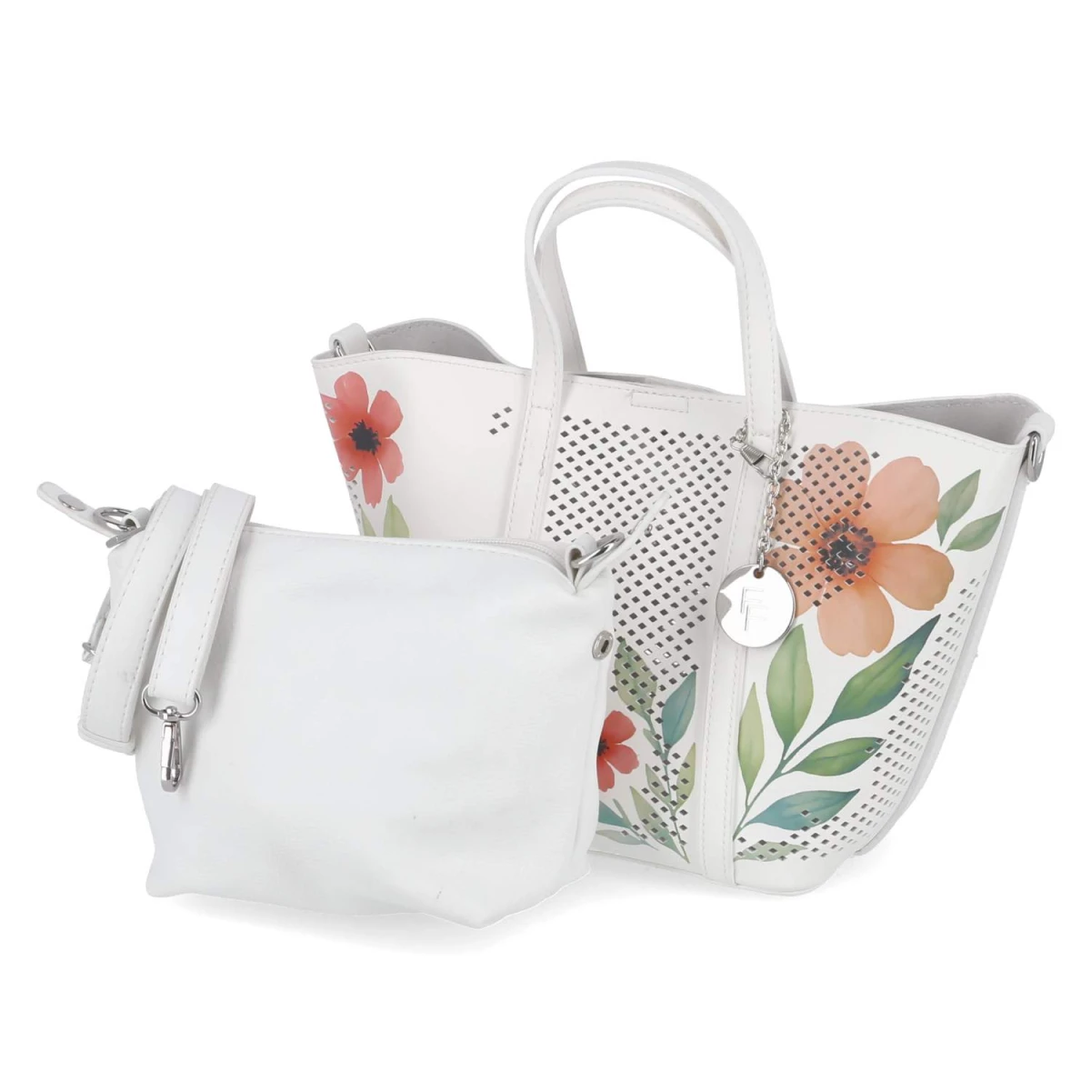 Fräulein Frida Mini-Shopper Set - Gr. - Weiß - Synthetik