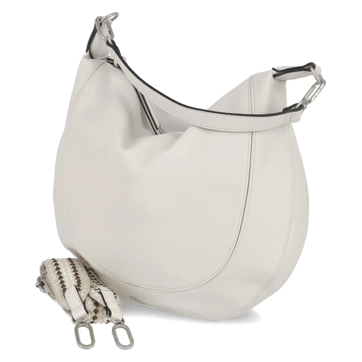 Fräulein Frida Hobo Bag - Gr.  - Weiß - Kunstleder