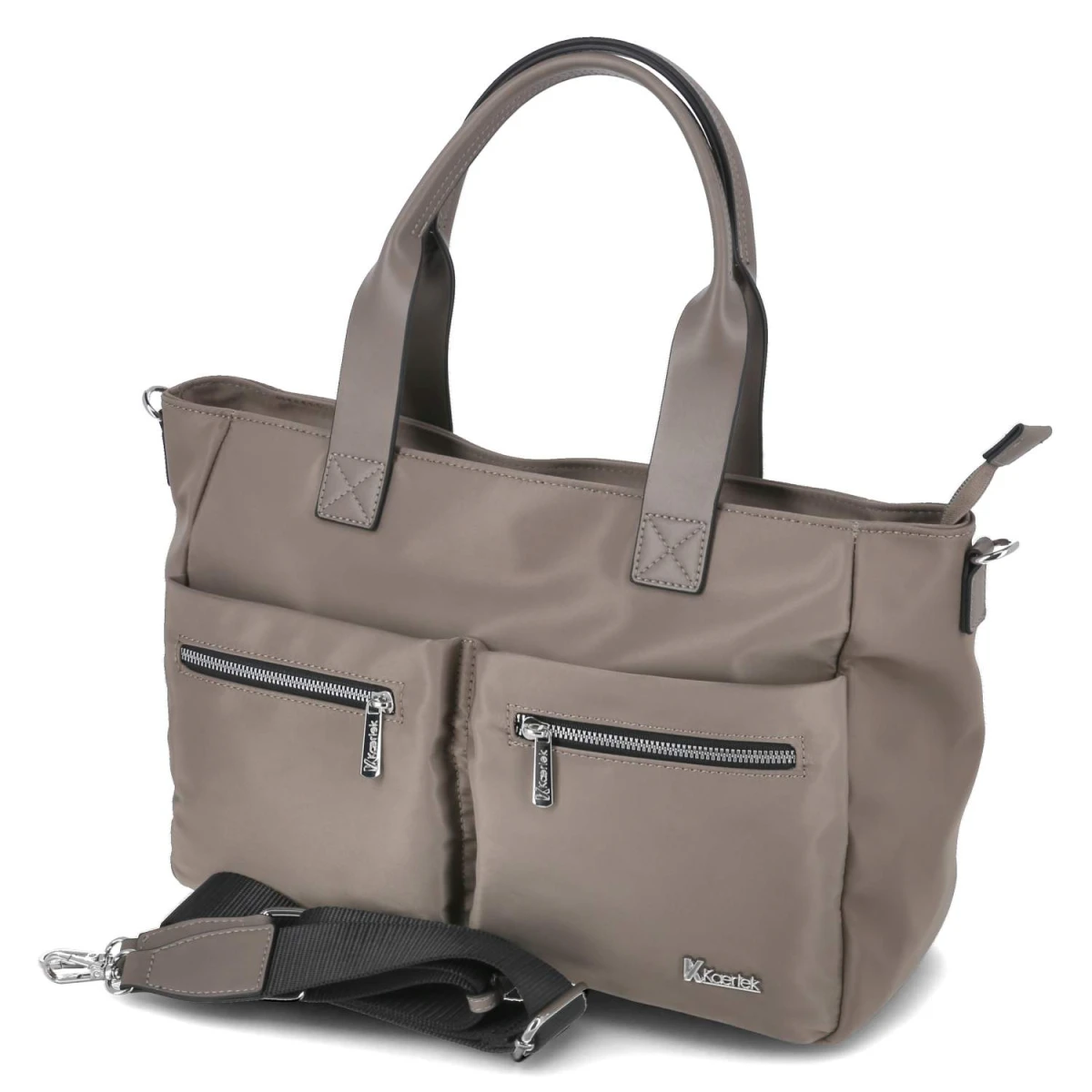 Kaerlek Umhängetasche - Gr.  - Taupe - Textil