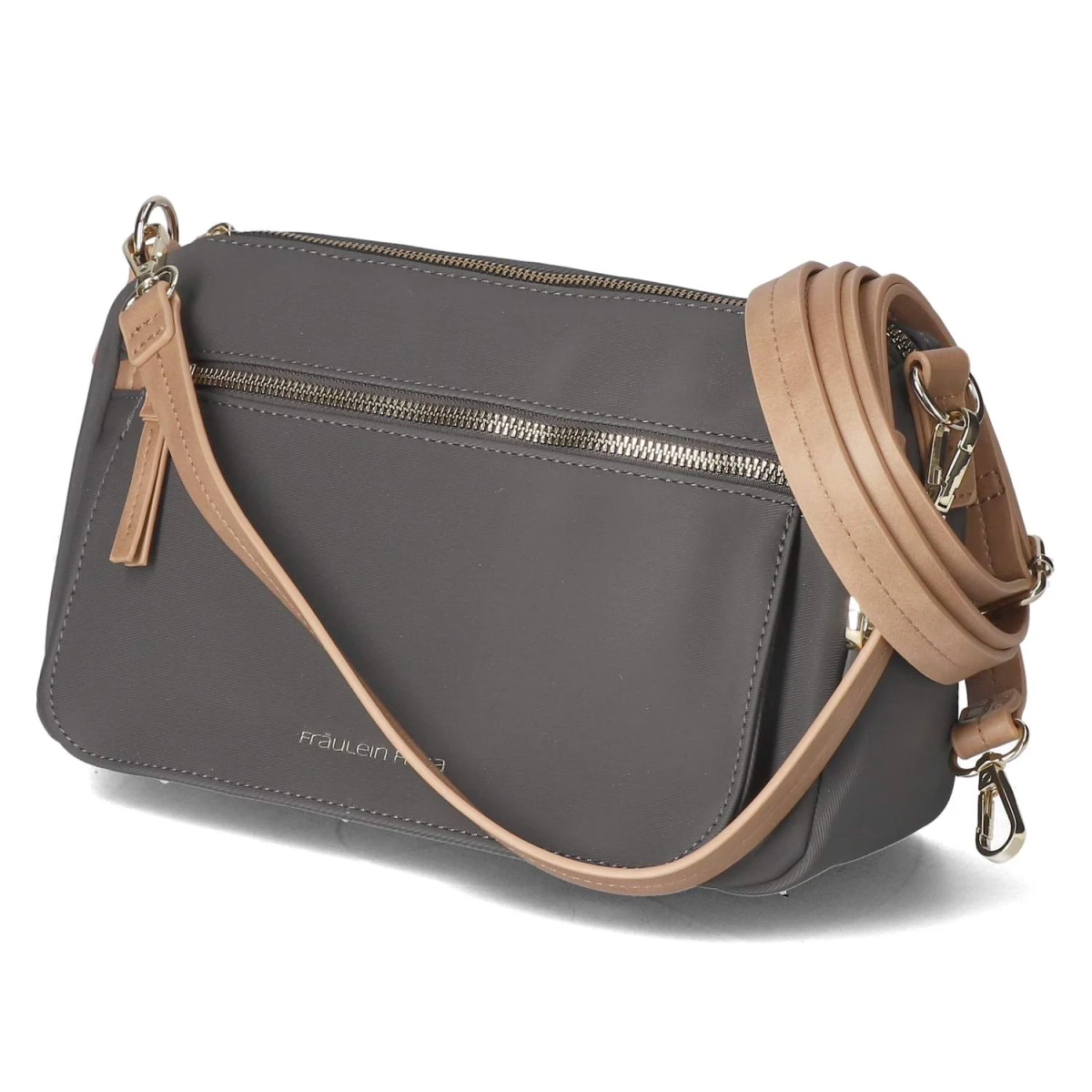 Fräulein Frida Handtasche - Gr. - Grau - Textil & Synthetik