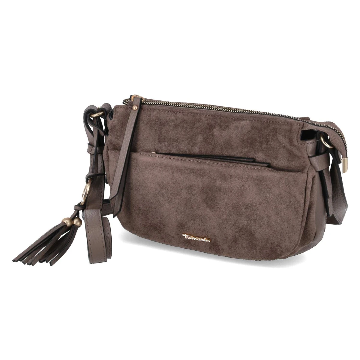 Tamaris Crossbody Bag MAREIKE - Gr.  - Taupe - Textil & Synthetik