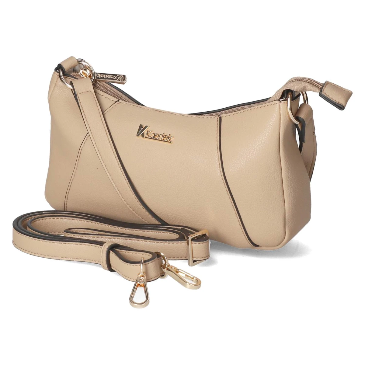 Kaerlek Schultertasche - Gr. - Beige - Synthetik