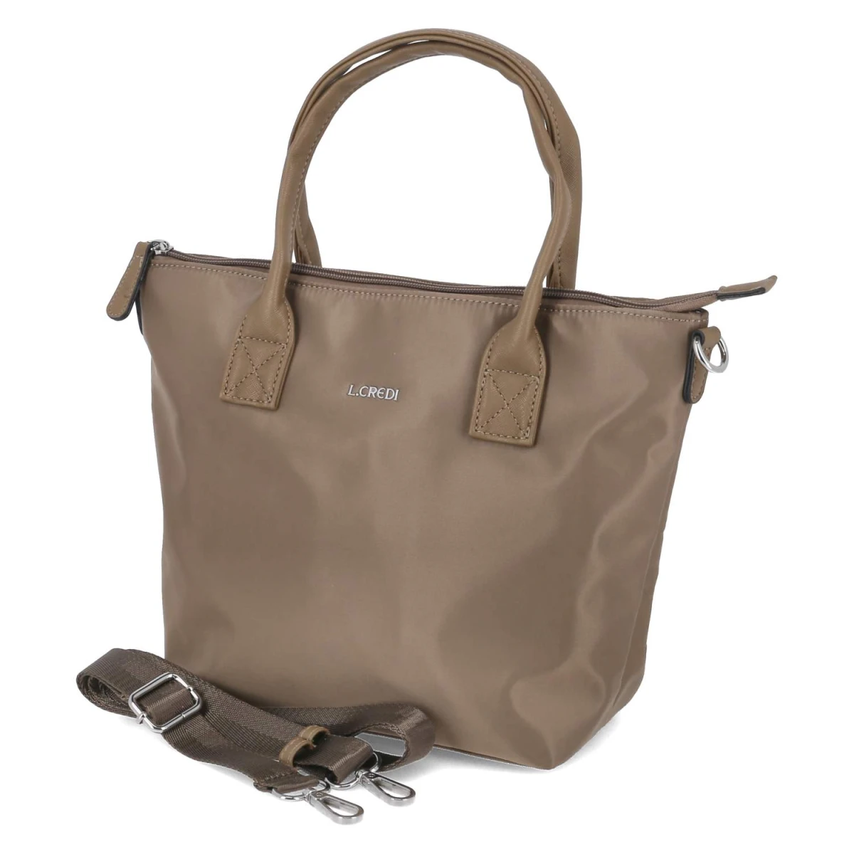 L.Credi Handtasche PURA - Gr.  - Taupe - Textil
