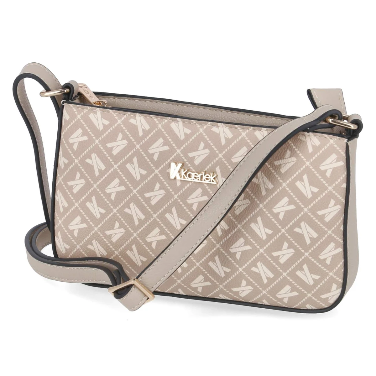 Kaerlek Crossbody Bag - Gr.  - Beige - Kunstleder
