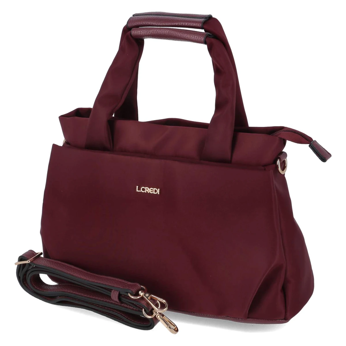 L.Credi Handtasche SAVITA - Gr. - Rot - Textil & Synthetik